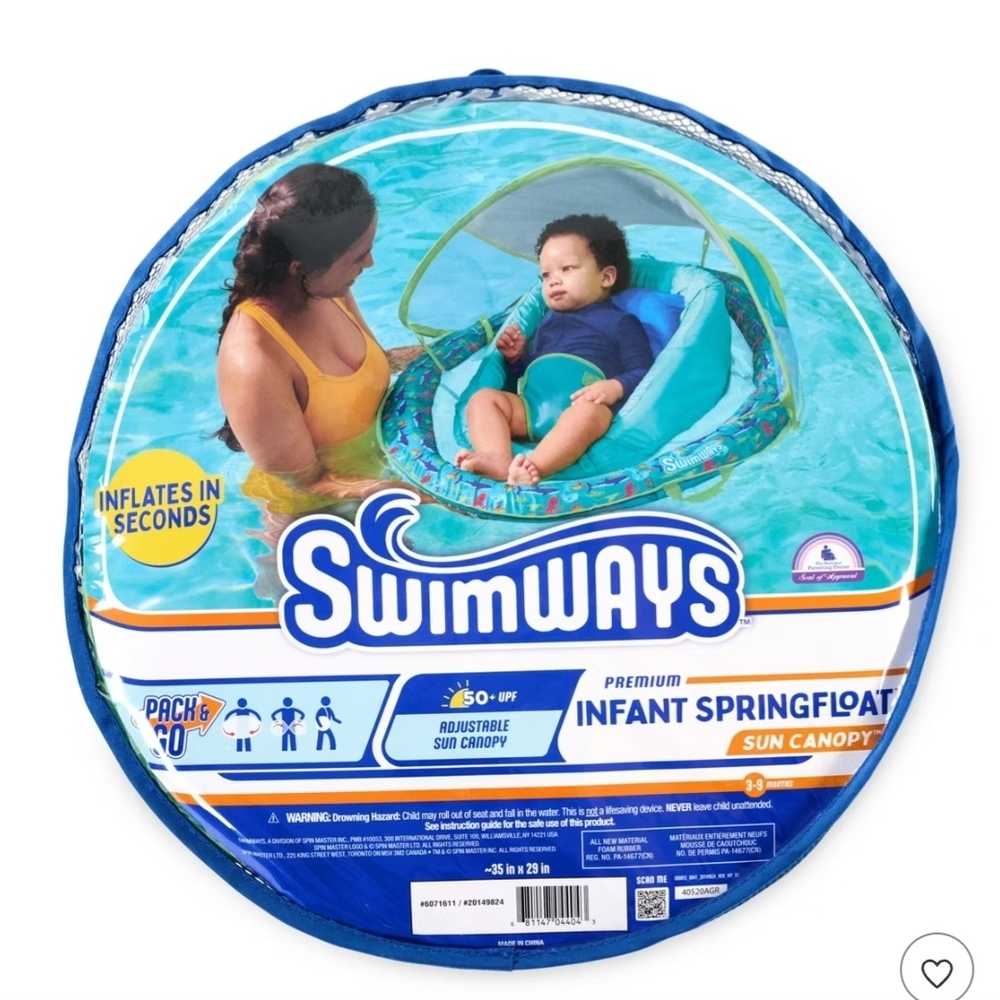 Swimways Infant Baby Spring Float for Ages 3 Months+